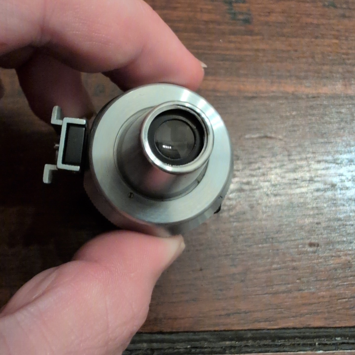 E.LEITZ WETZLAR BLACK UNIVERSAL VIEW FINDER FIT LEICA RANGEFINDER Vtg 40602