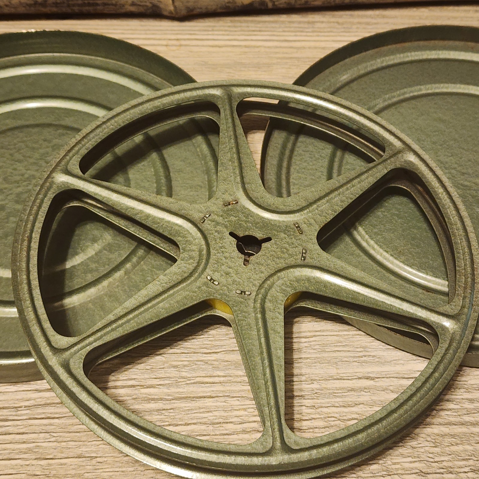 Vintage Metal 5 3/4″ Film Reel with Metal Can