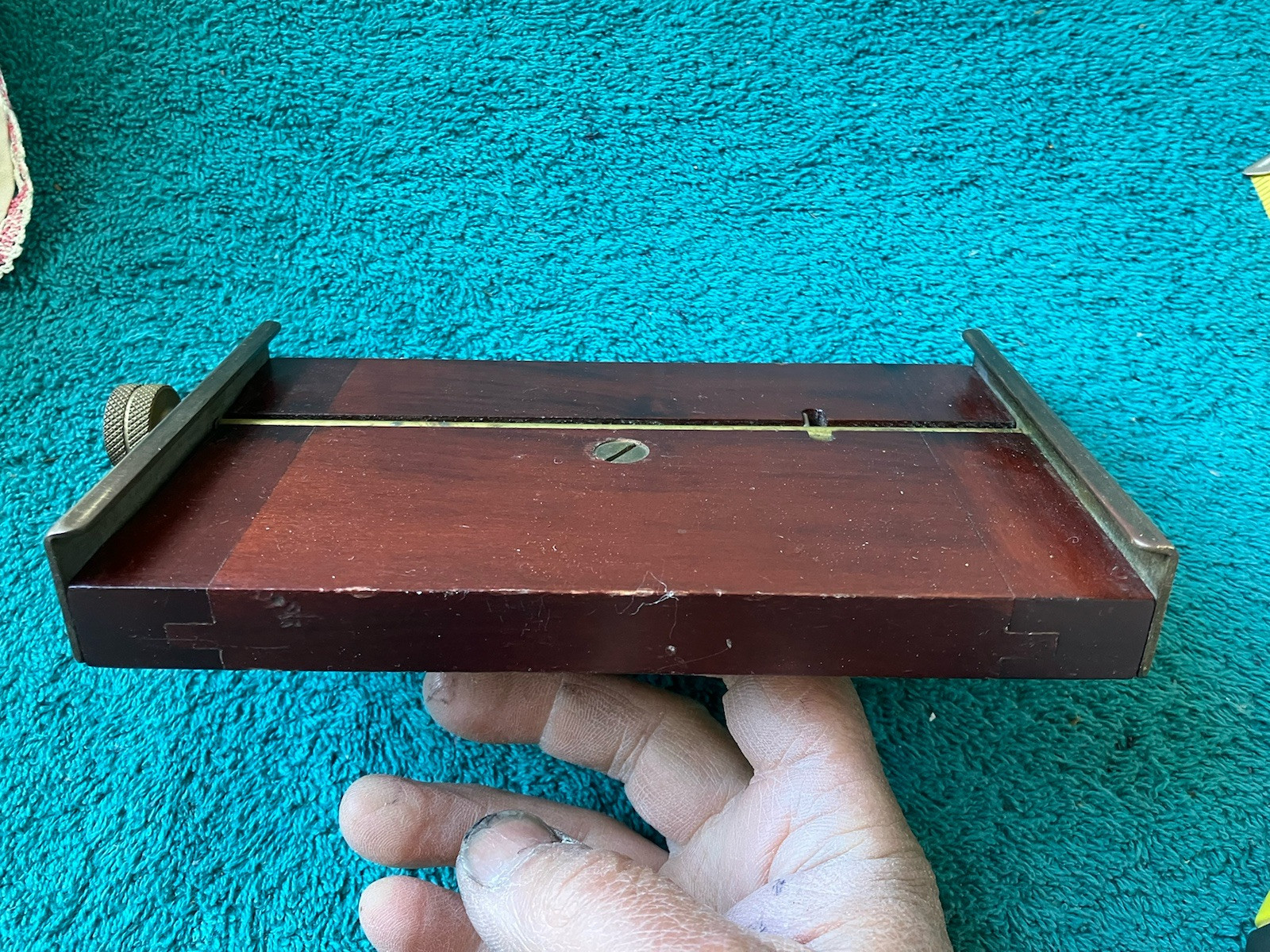 Antique Photography Sliding Tripod Block 6 3/4”x 4 1/8”
