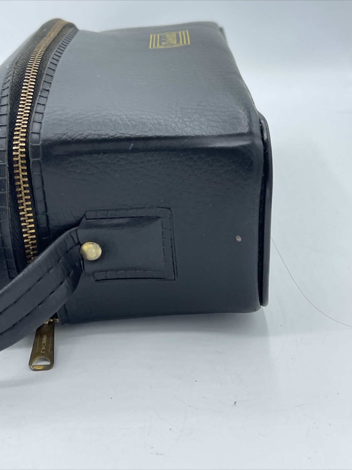 Vintage Kodak Black Camera Flash Lens Accessory Zippered Storage Carry Bag Case