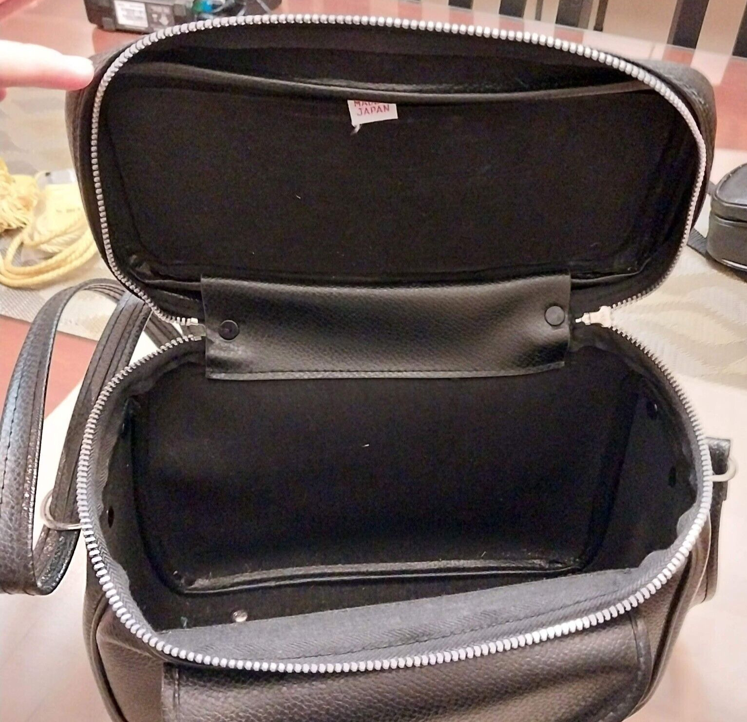 Vintage Camera Bag Case Black. Made in Japan