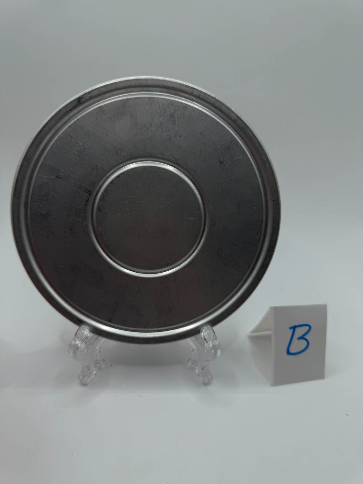 Vintage Revere Silver Metal Film Can Canister 6″ Diameter & Film Reel B