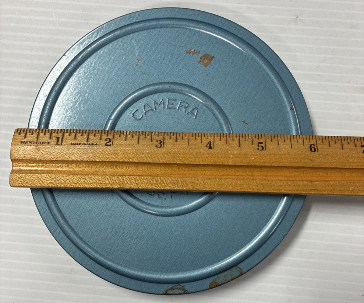 Korvette Camera Dept w/ Metal Movie Reel for Super 8 Film 8mm – EMPTY