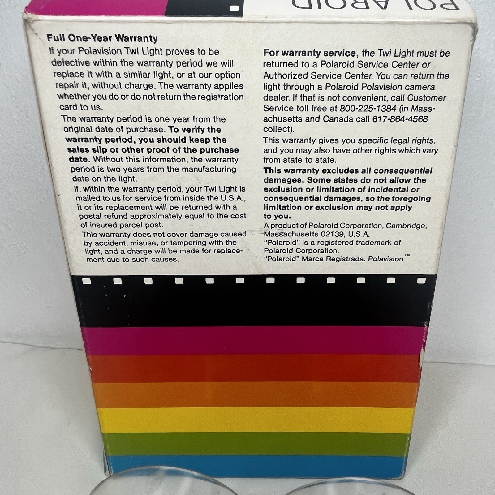 Polaroid Polavision – TWI LIGHT – Tape Land Movie Camera Video w/ Original Box