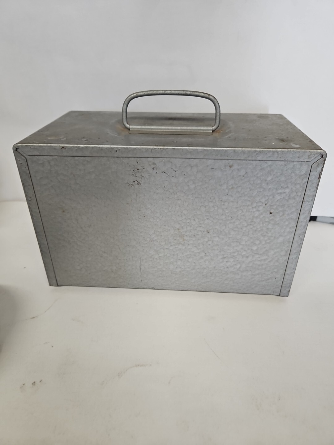 Brumberger Vintage Metal Film Can Storage Case Box with Three Film Containers