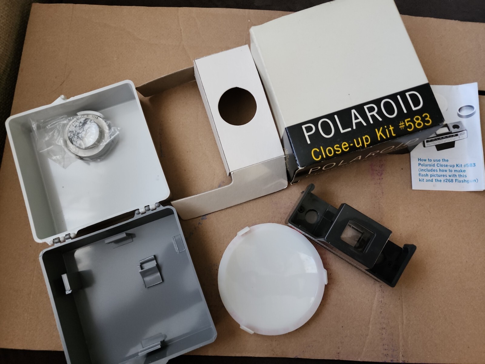 Polaroid Land Camera Close-Up Kit #583 w/case, instructions in box