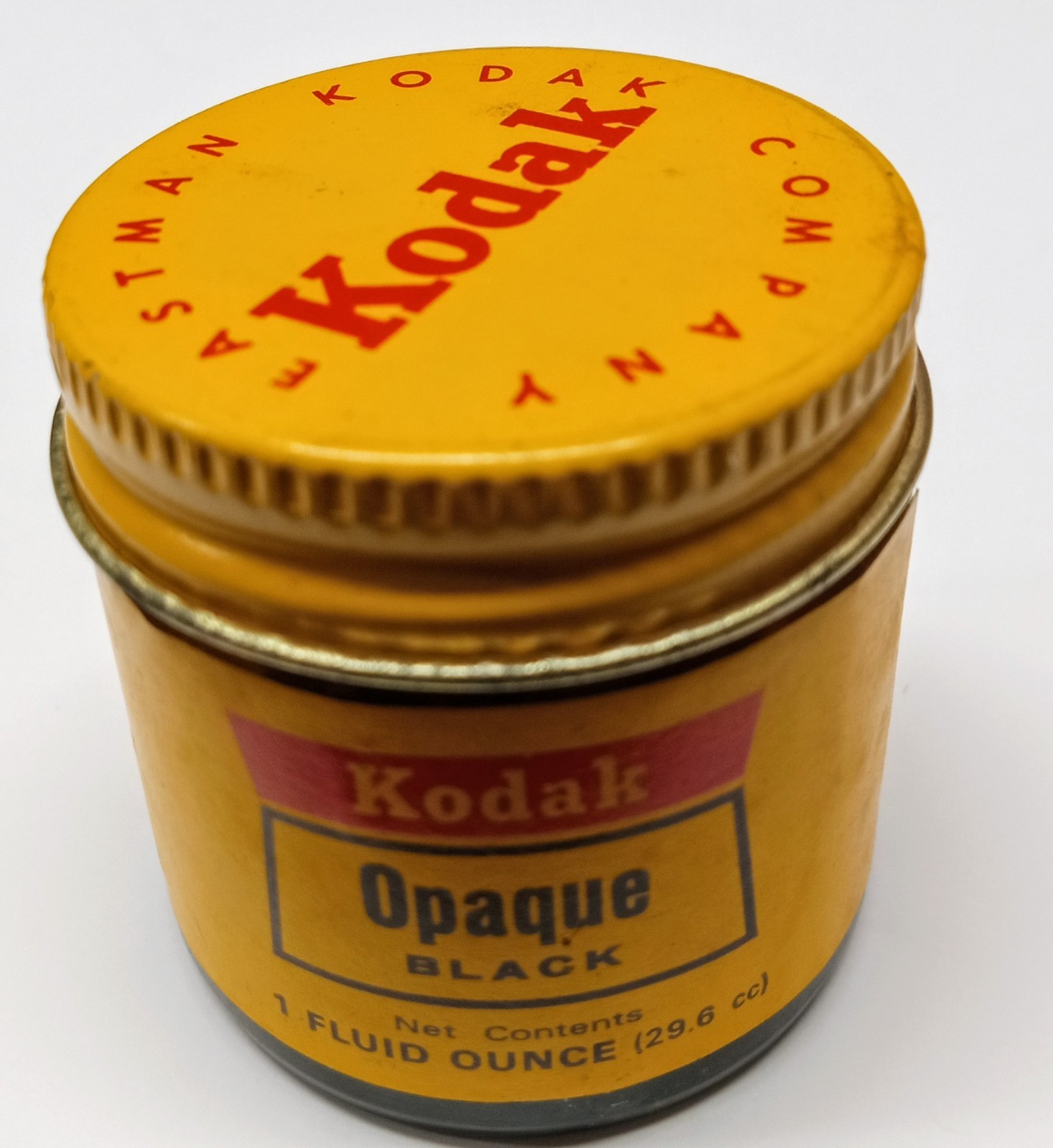 Vintage Eastman Kodak Jar of Opaque Black