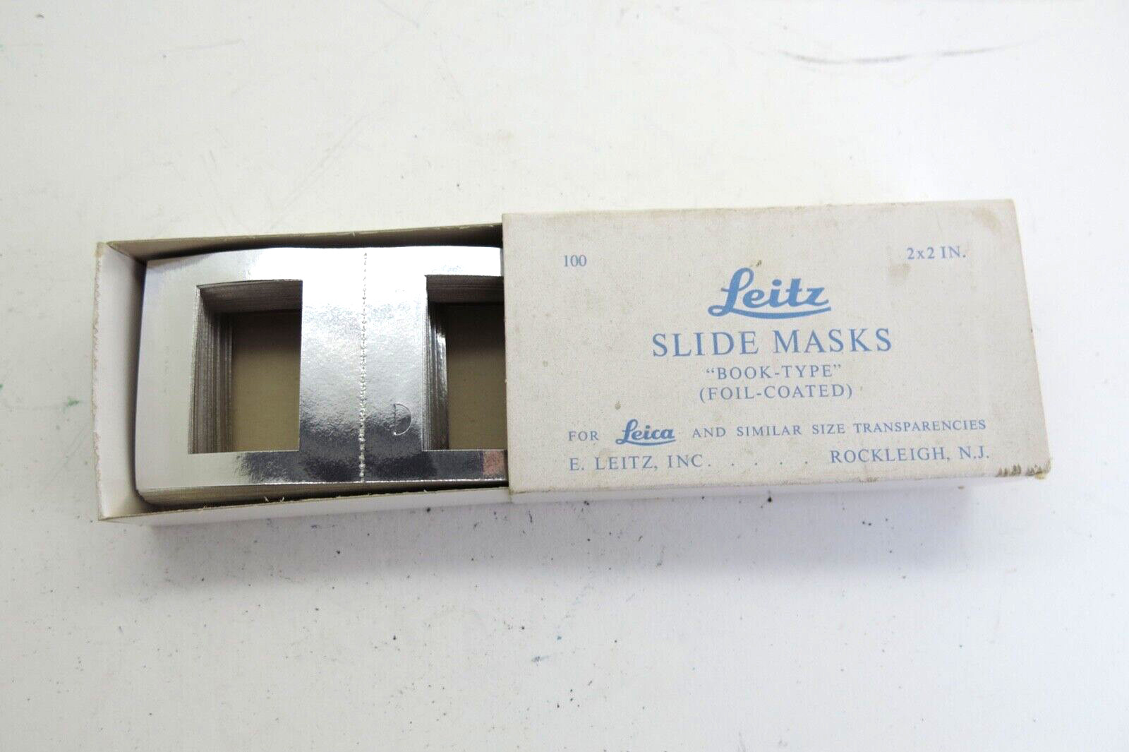 E. Leitz New York Slide Mount Glass Plate Set w/ Tape and Slide Masks