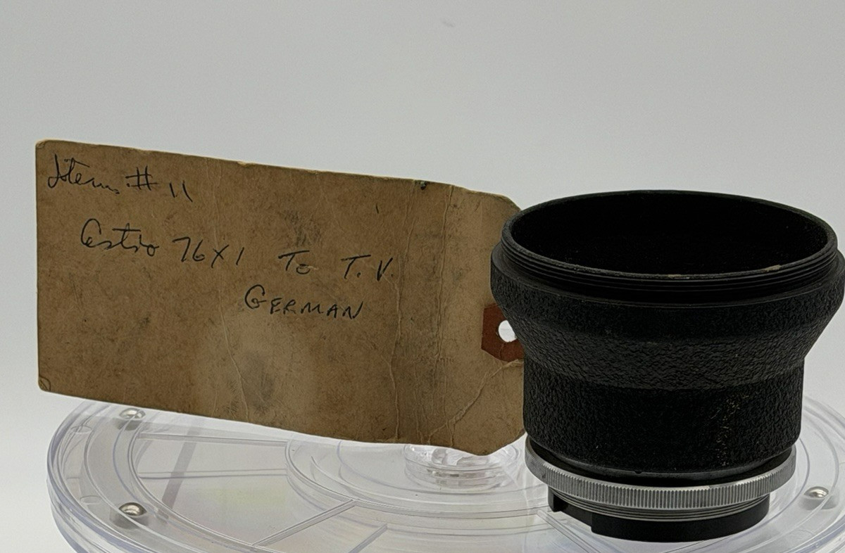 Vintage Estro 76×1 to TV Camera Lens Adapter – German Made – Rare Cine Accessory