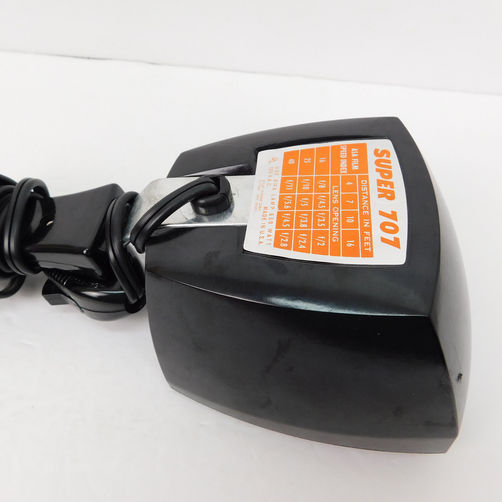 Vtg GE Movie Light Model 707 Underwriters Laboratories USA- Brighter Home Movies