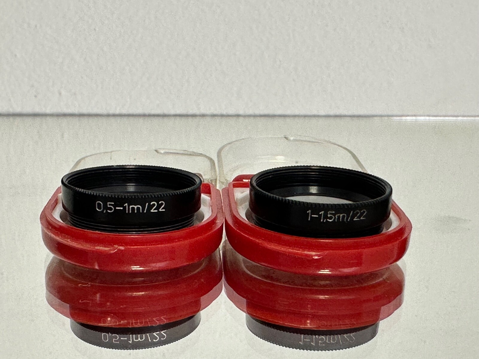 2x CLOUSE UP LENS M22 FOR VINTAGE CAMERA MEOPTA