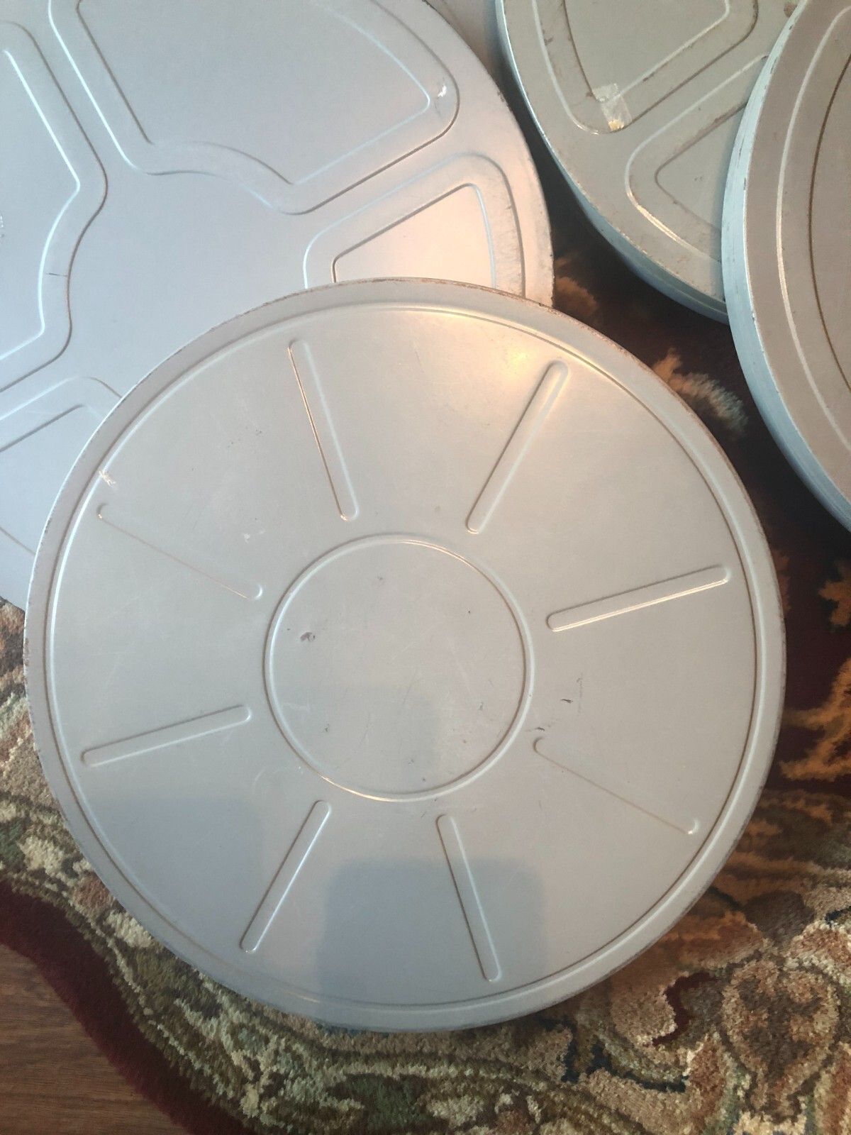 Vintage Goldberg Brothers Movie Reel canisters 15 inch Vintage (LOT OF 5)