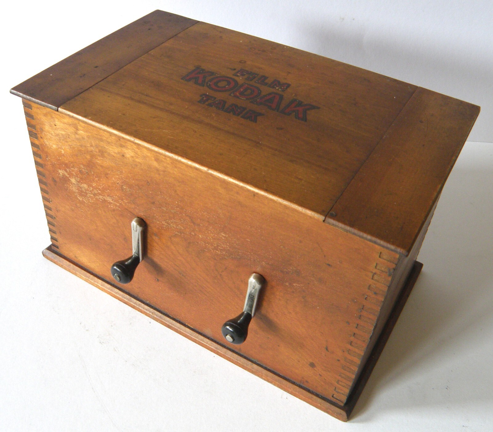 Antique Wooden Box Joint Kodak Film Tank 3 1/2in Model “B”-2 C.1907