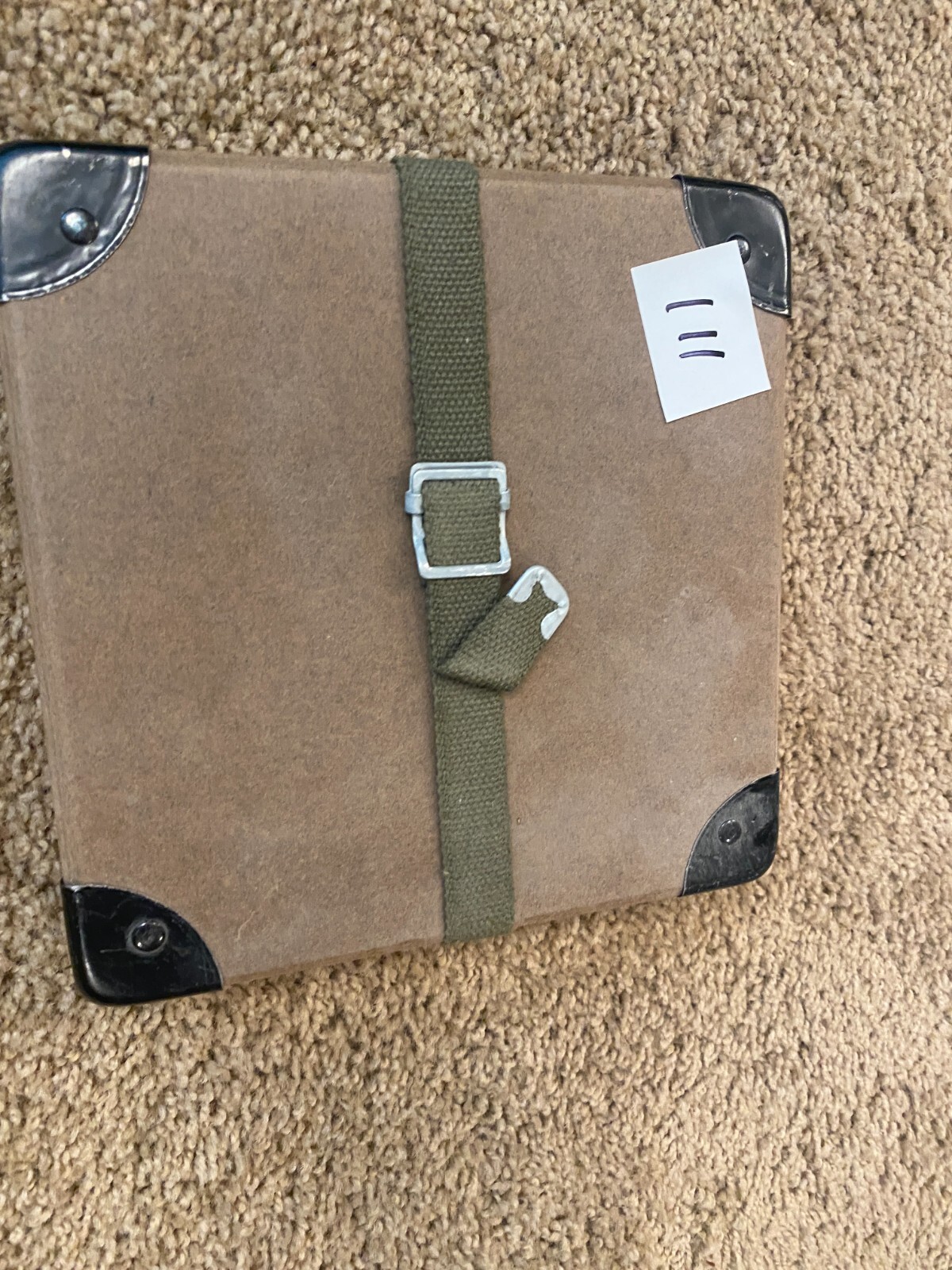 16mm Movie Film Reel Shipping Case Fiberboard with Straps – Vintage