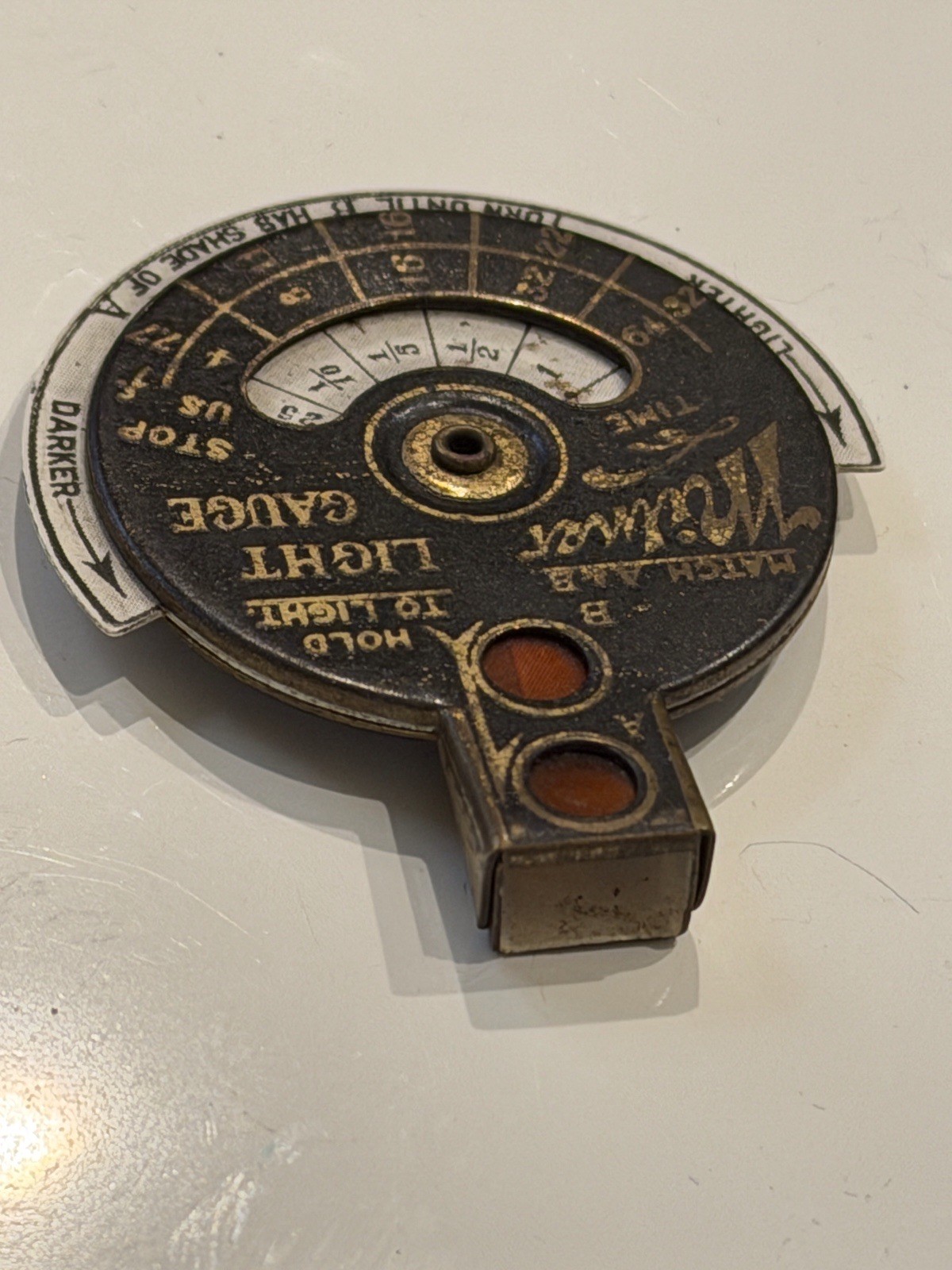 Milner Light Gauge Meter 1918 Extinction Meter Vintage Collectible￼ actinometer