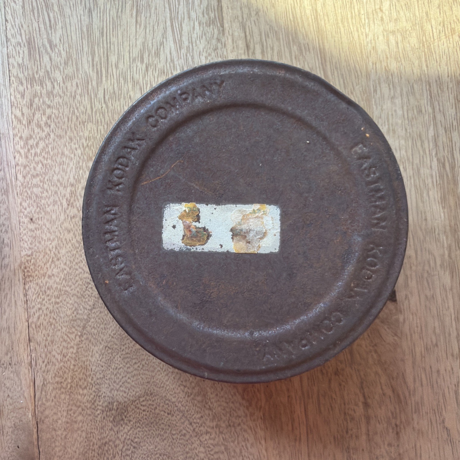4” Vintage EASTMAN KODAK Company Round Metal Tin Film Container Box Holder Decor