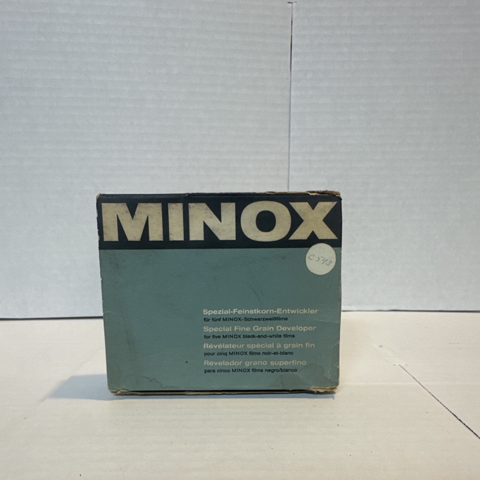 Minox Special Fine Grain Developer Ampoules Set in Box for Minox B&W Films