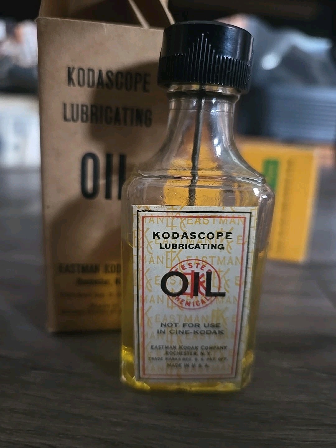 Vtg Kodak Plus X Tri-x Pan Black White Film Kodascope Oil Polaroid Print Coater