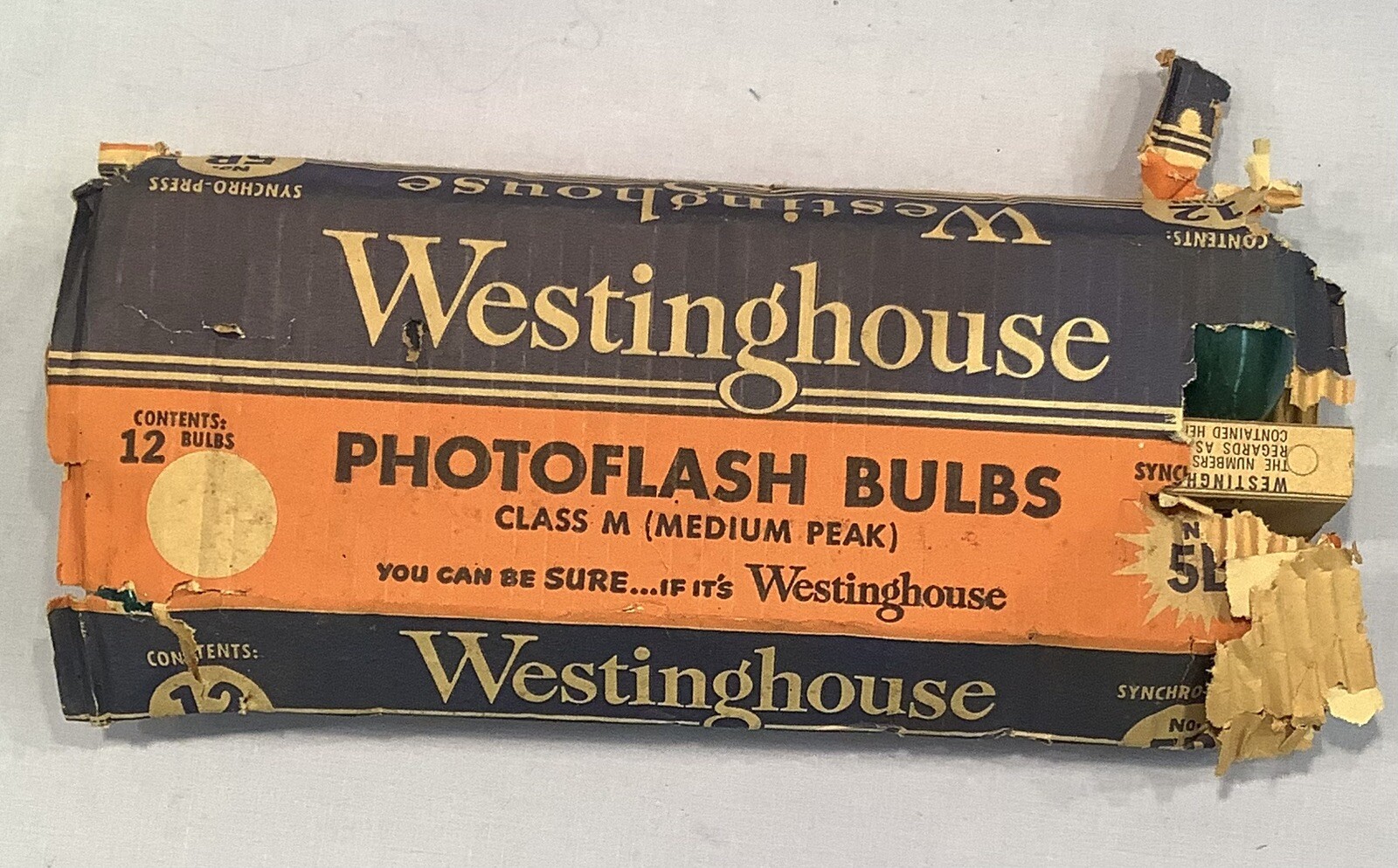 12 Vintage Westinghouse Flash Photo flash Bulbs 5B New Old Stock UNUSED