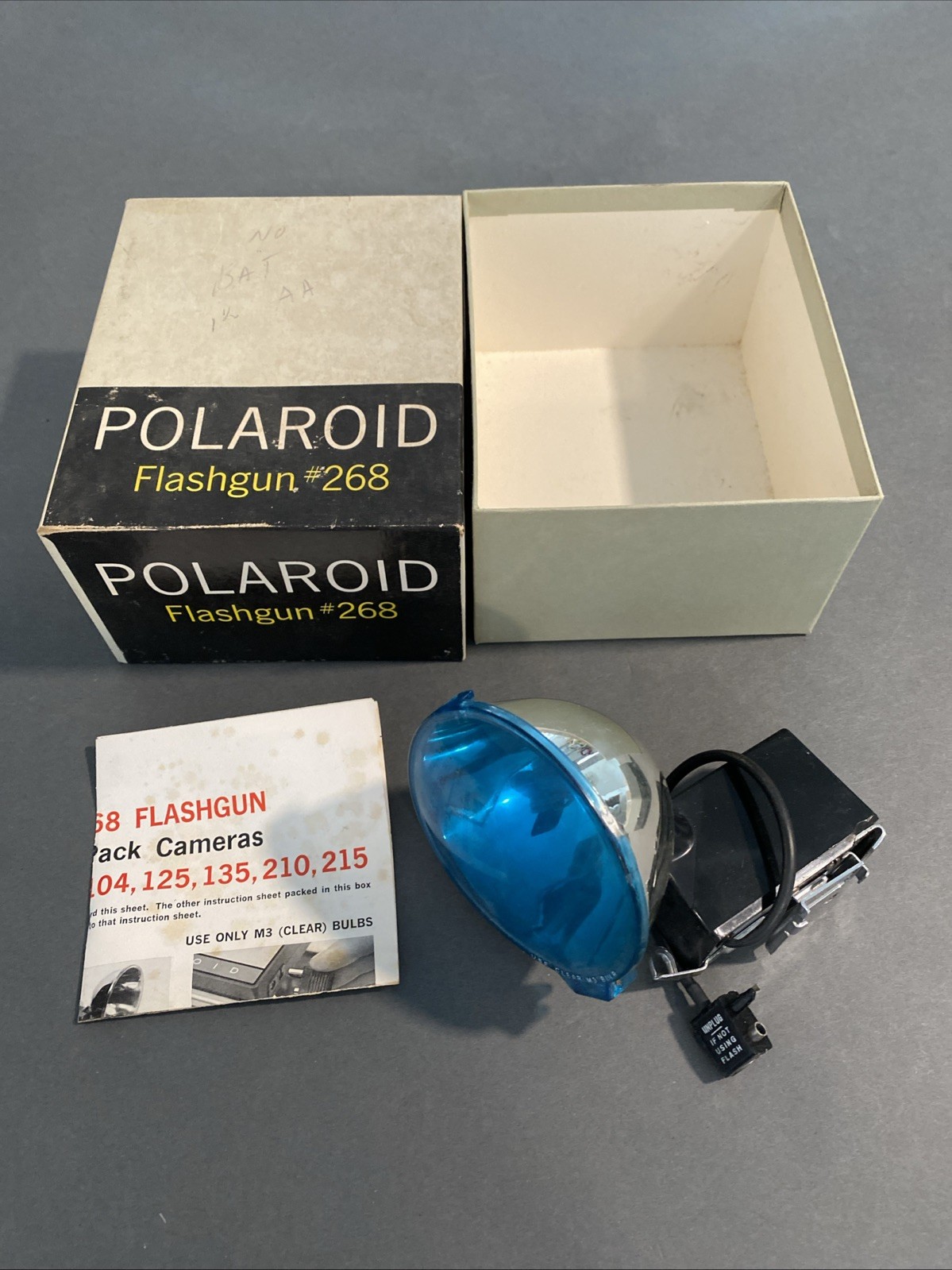 Polaroid Portrait Kit #471/581A Flashgun #268 Lot Land Camera