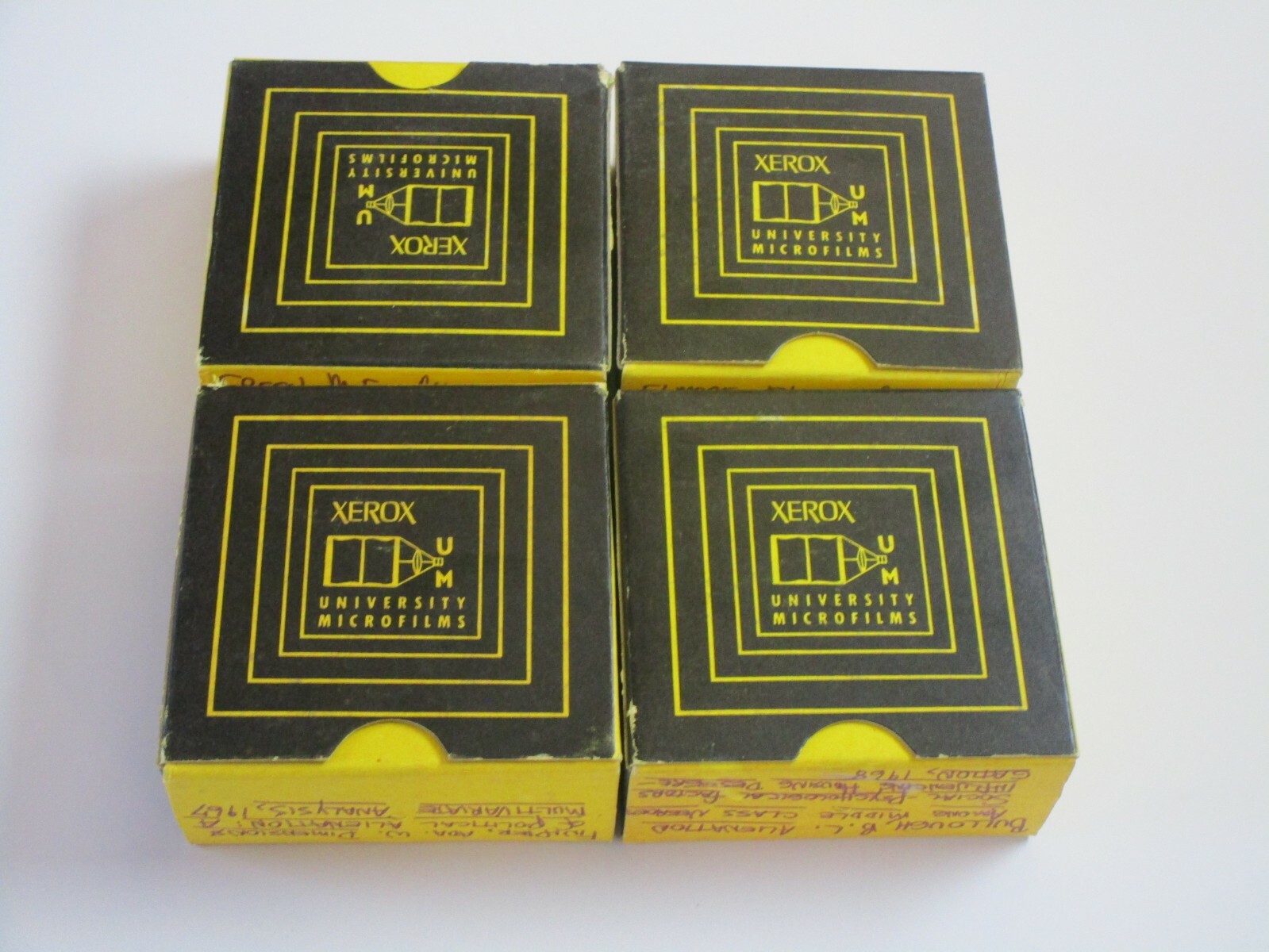 Vintage 1960’s Xerox University Microfilms 1962 – 1968 4 QTY BLACK history +