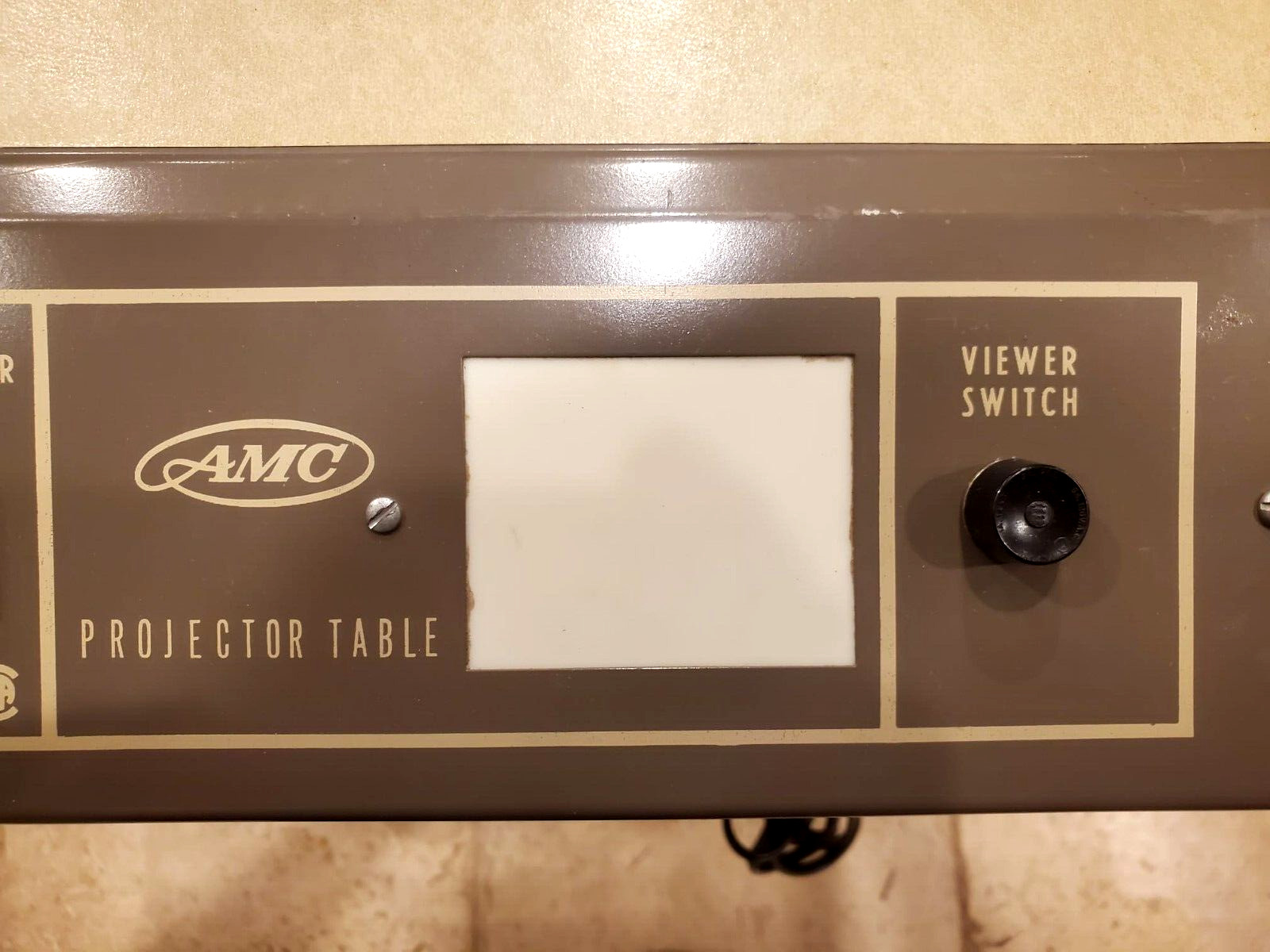 Vintage AMC Projector Projection Table w/ Room Switch Auxiliary ETC.