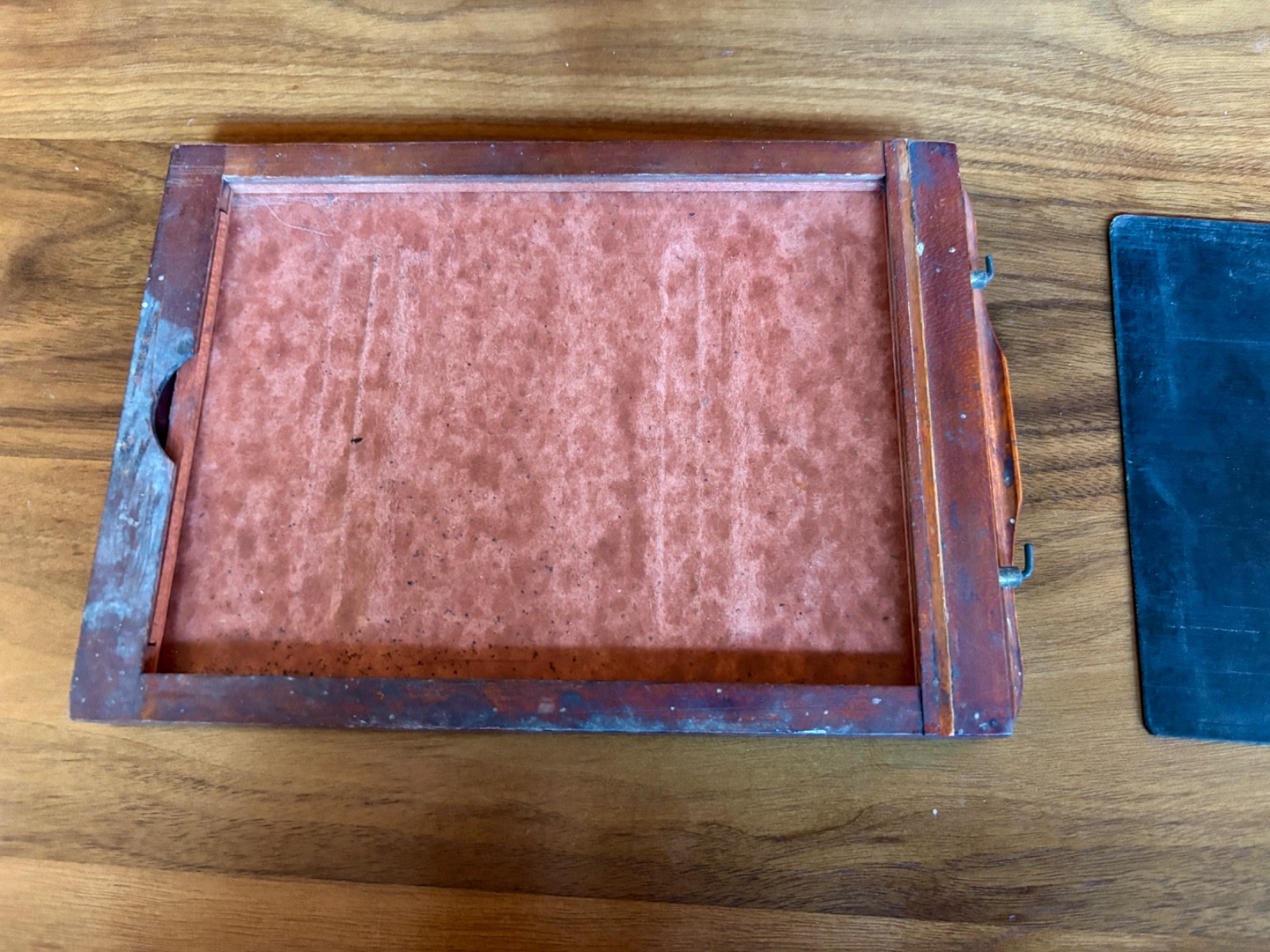 Antique 1800’s Box Camera Large Format Wood Film Plate Holder