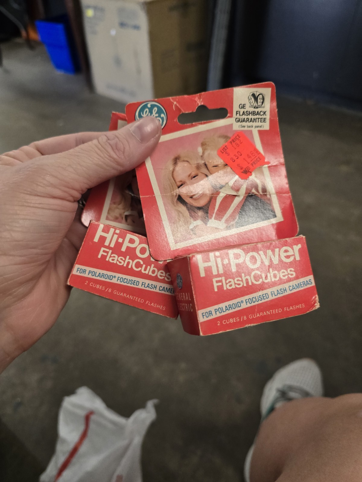 Vintage GE Hi-Power Longshot Flash Cubes Box of 2 Cubes-8 Flashes X2 Boxes Unope
