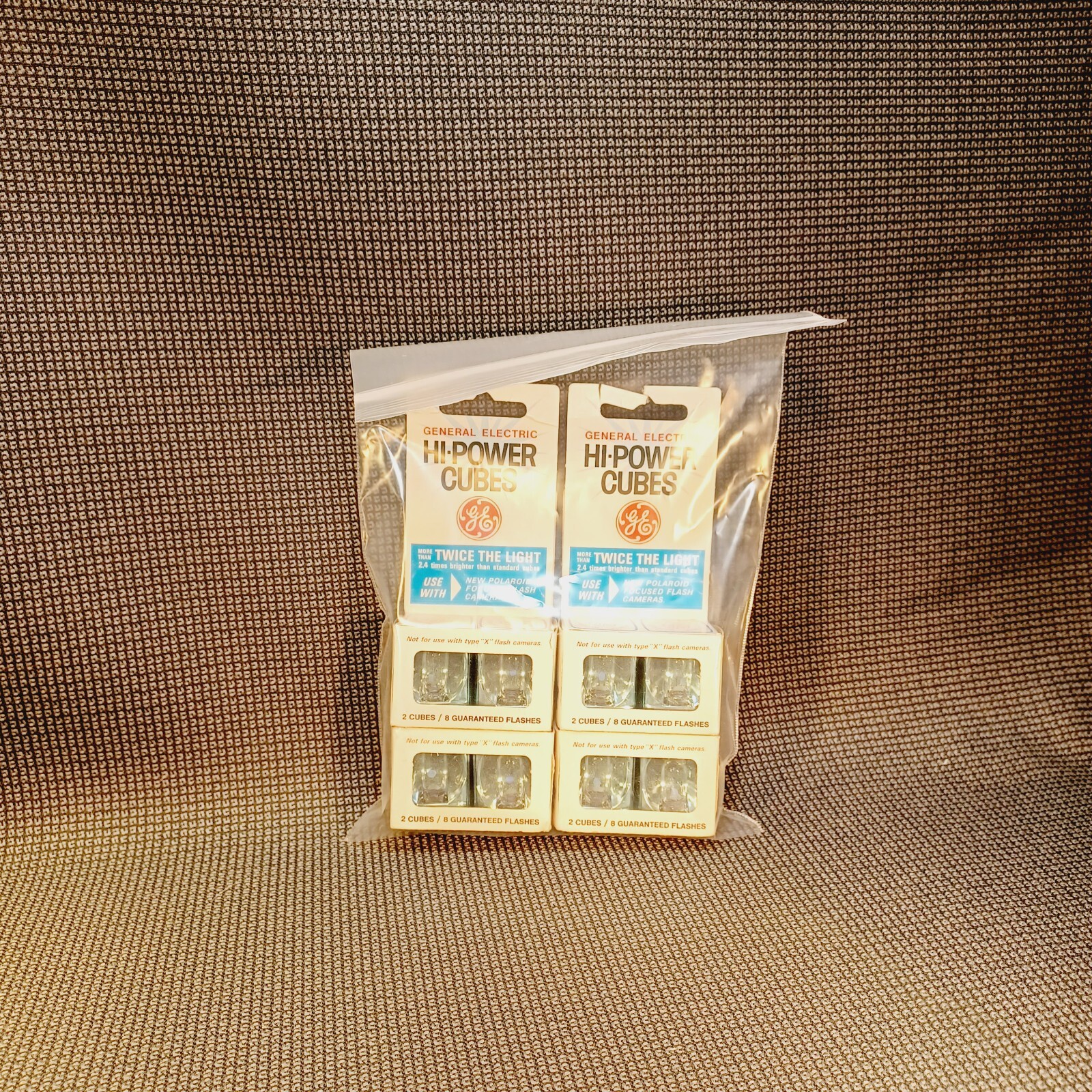 General Electric Hi-Power Flash Cubes (Set of 4 Packages) 32 Flash elements