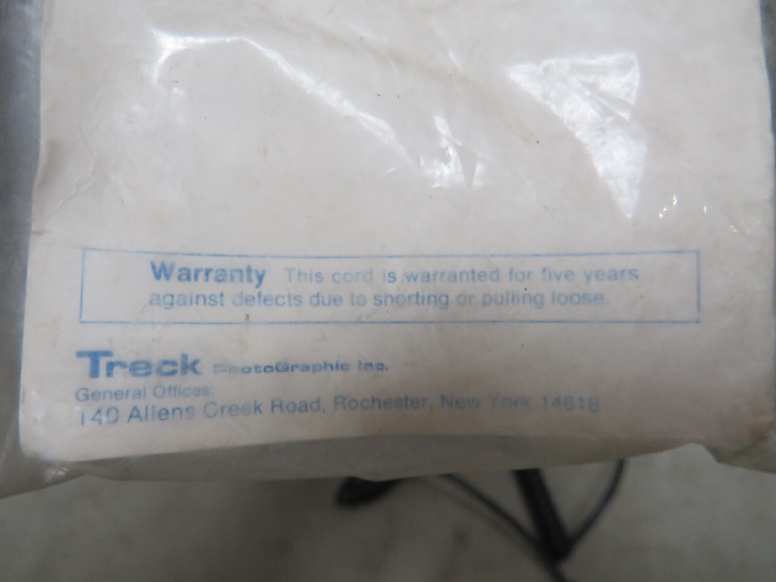 Vintage Photography Treck Heavy Duty Sync Cord Original Package