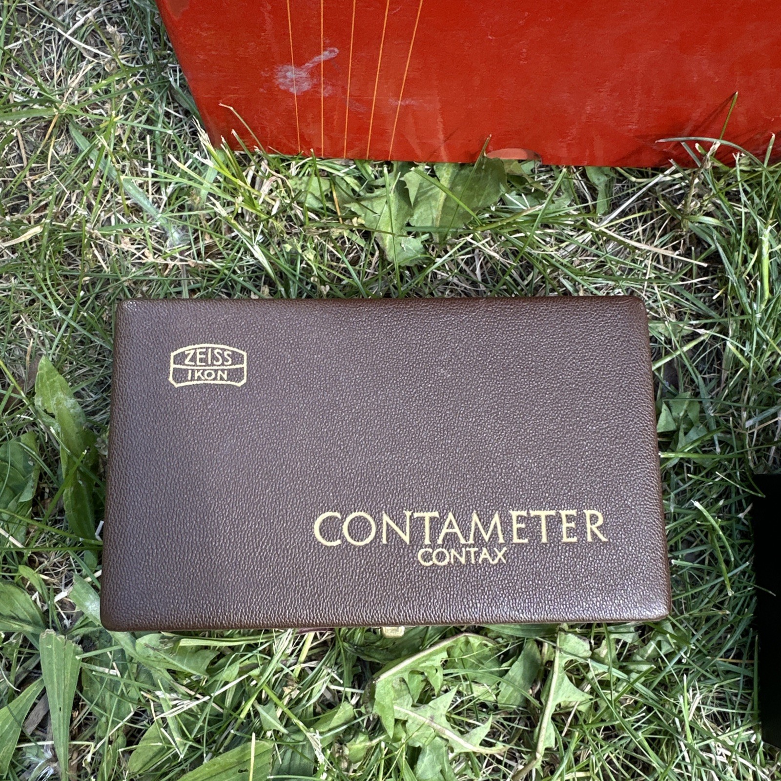 Zeiss Ikon Contameter Contax W/ Original Box + 4 Film Reel Cassettes