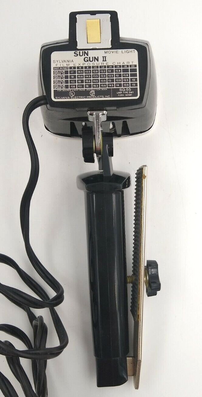 Sun Gun II 2 Movie Light Sylvania SG-55 Vintage with Box