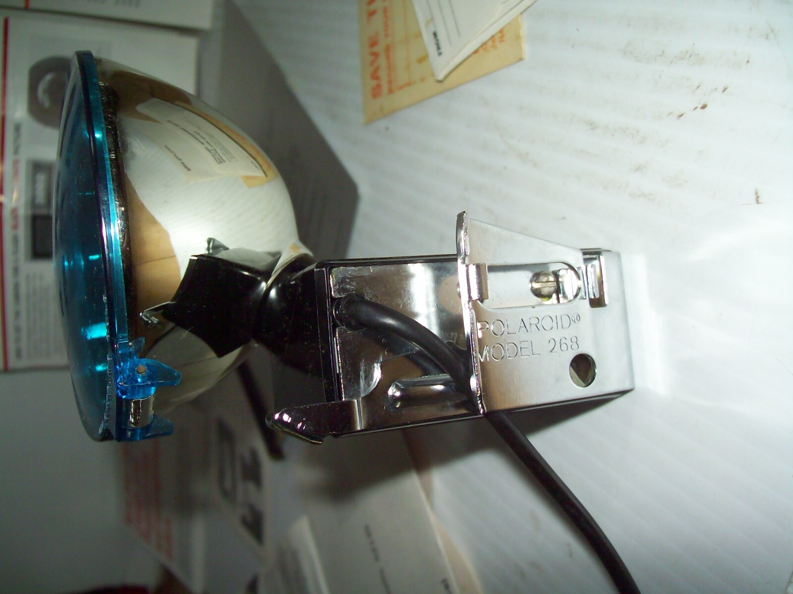 Vintage Polaroid Camera Flashgun # 268 w/Literature, Manual Bulbs & More