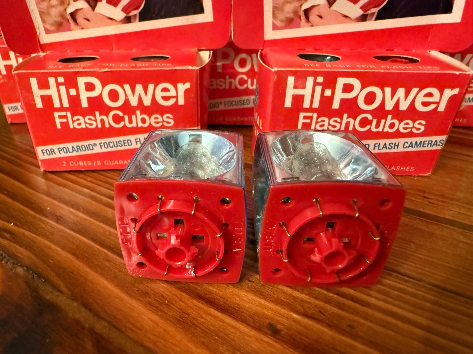 Lot of 6 Vintage GE Hi-Power FlashCubes Unused Polaroid Camera Flash Cubes