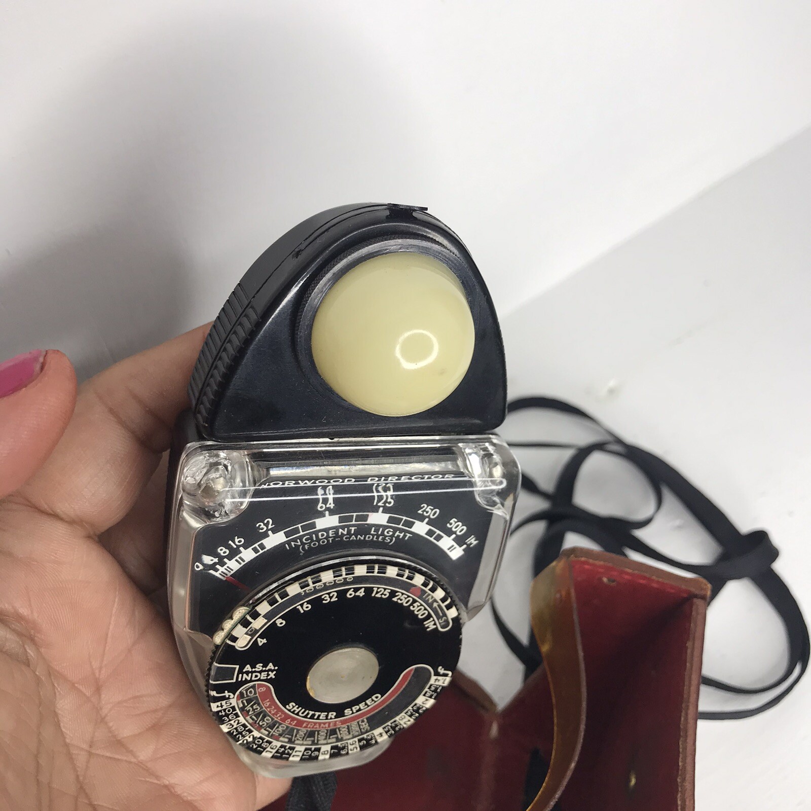 Vintage Norwood Director Exposure Analog Light Meter model C with Original Case