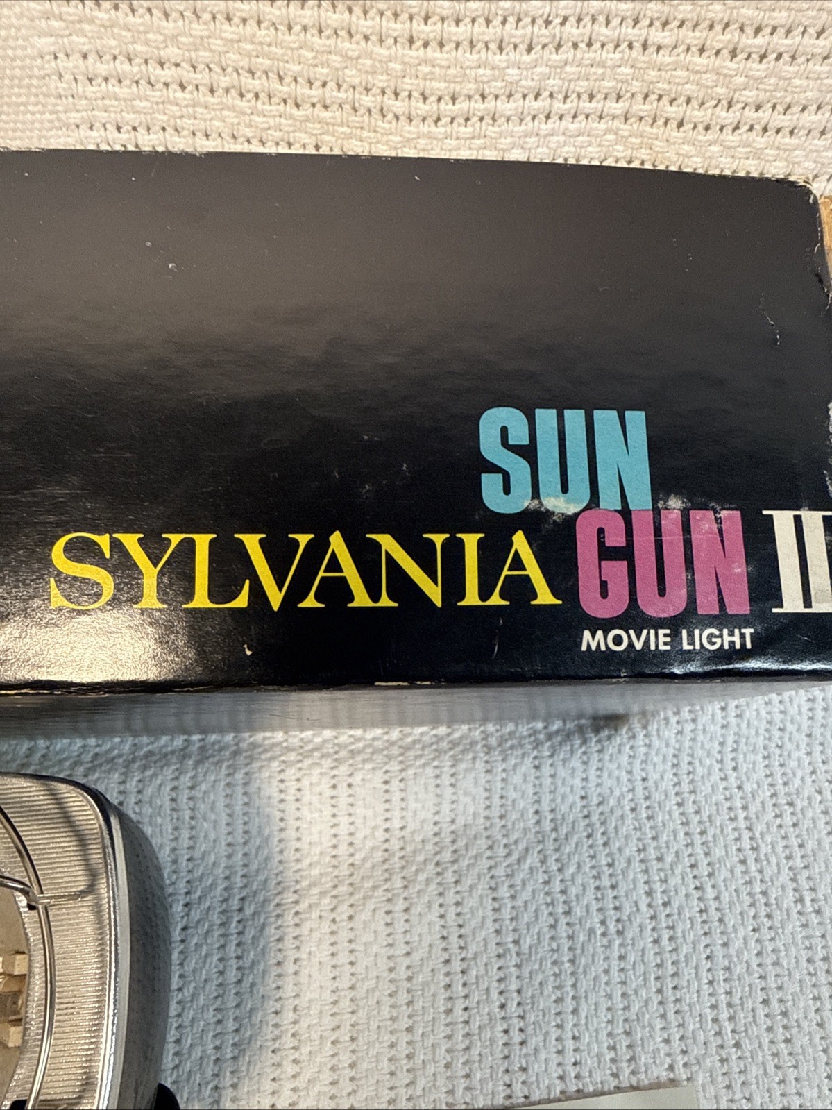 SYLVANIA SUN GUN II SG-55 Movie Lighting 1960s Vintage TESTED WORKS