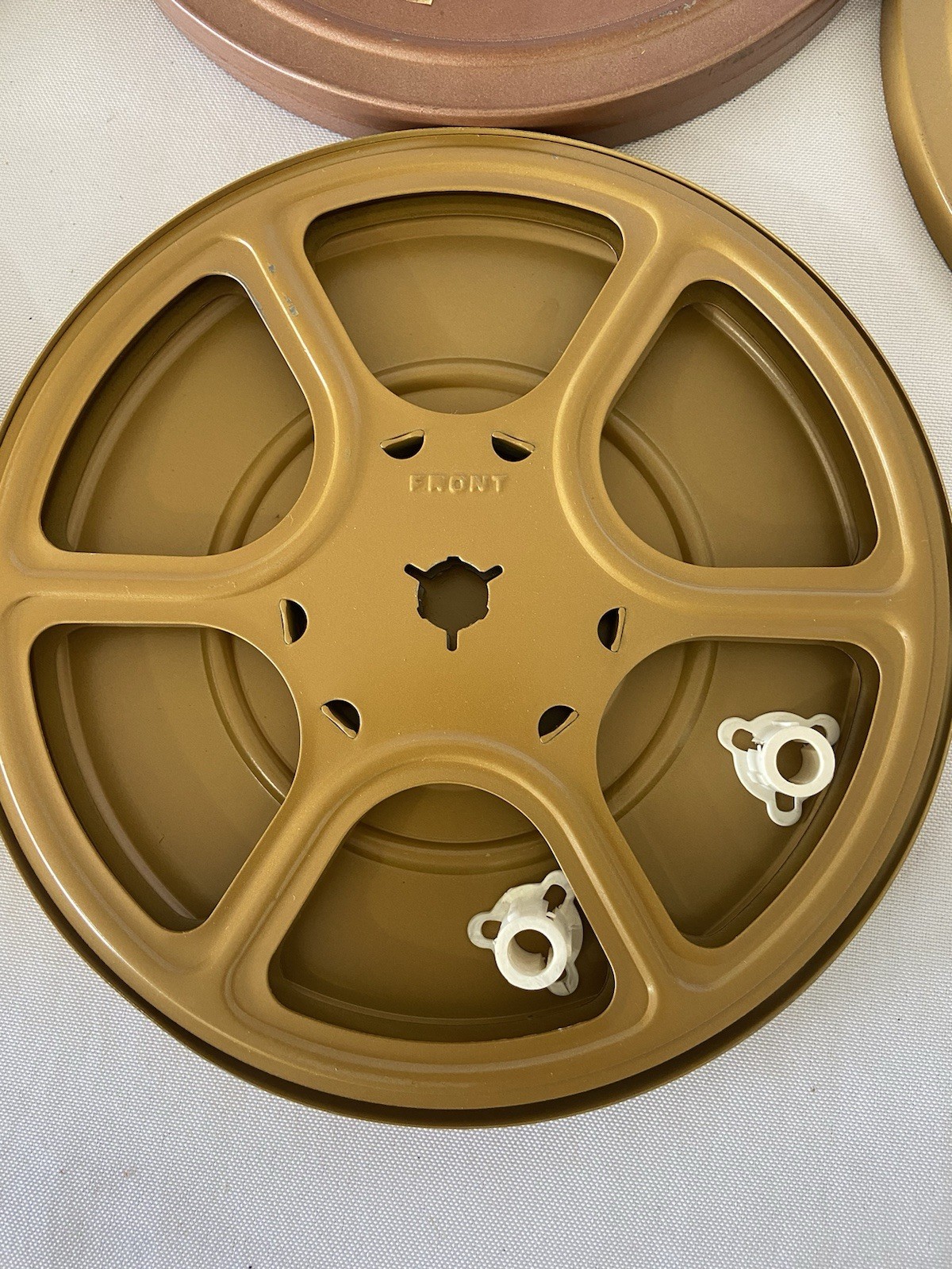4 Goldberg Dual 8mm Metal Film Reel & Canister Universal Compatible