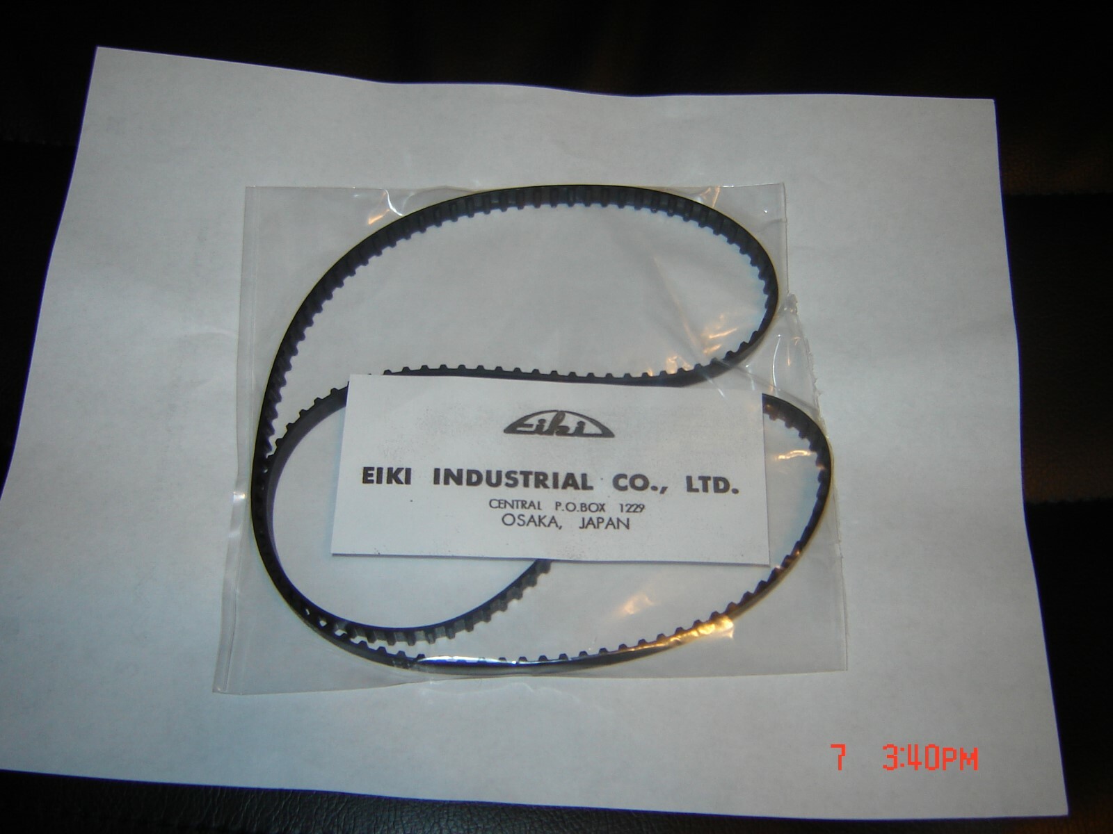 16MM,EIKI ST,Large Main Drive Belt, Eiki ST Projector Belt # St-15211 , New