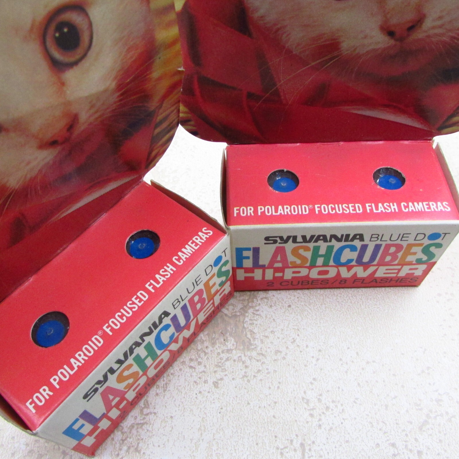 New Old Stock Sylvania Blue Dot HI-POWER 4 Cubes 16 Flashes, Flashcubes