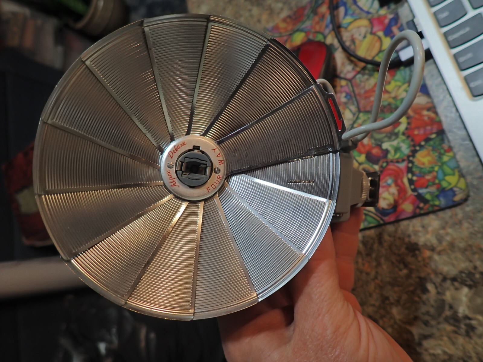 Vintage Original Alpex Deluxe Swivel Camera Flash