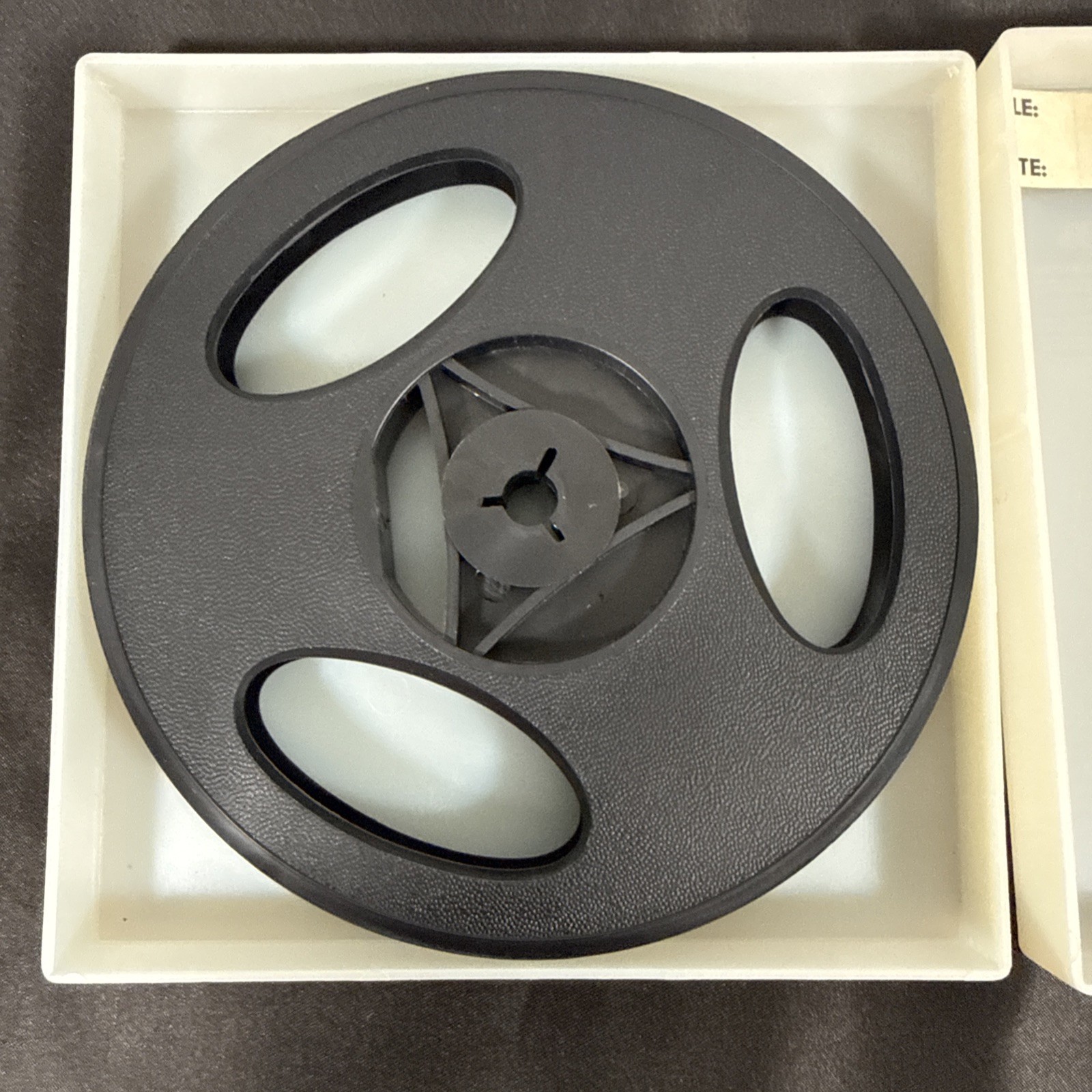 Baia Dual 8mm 200 Ft Plastic Movie Reels with Cases Vintage Film Supply