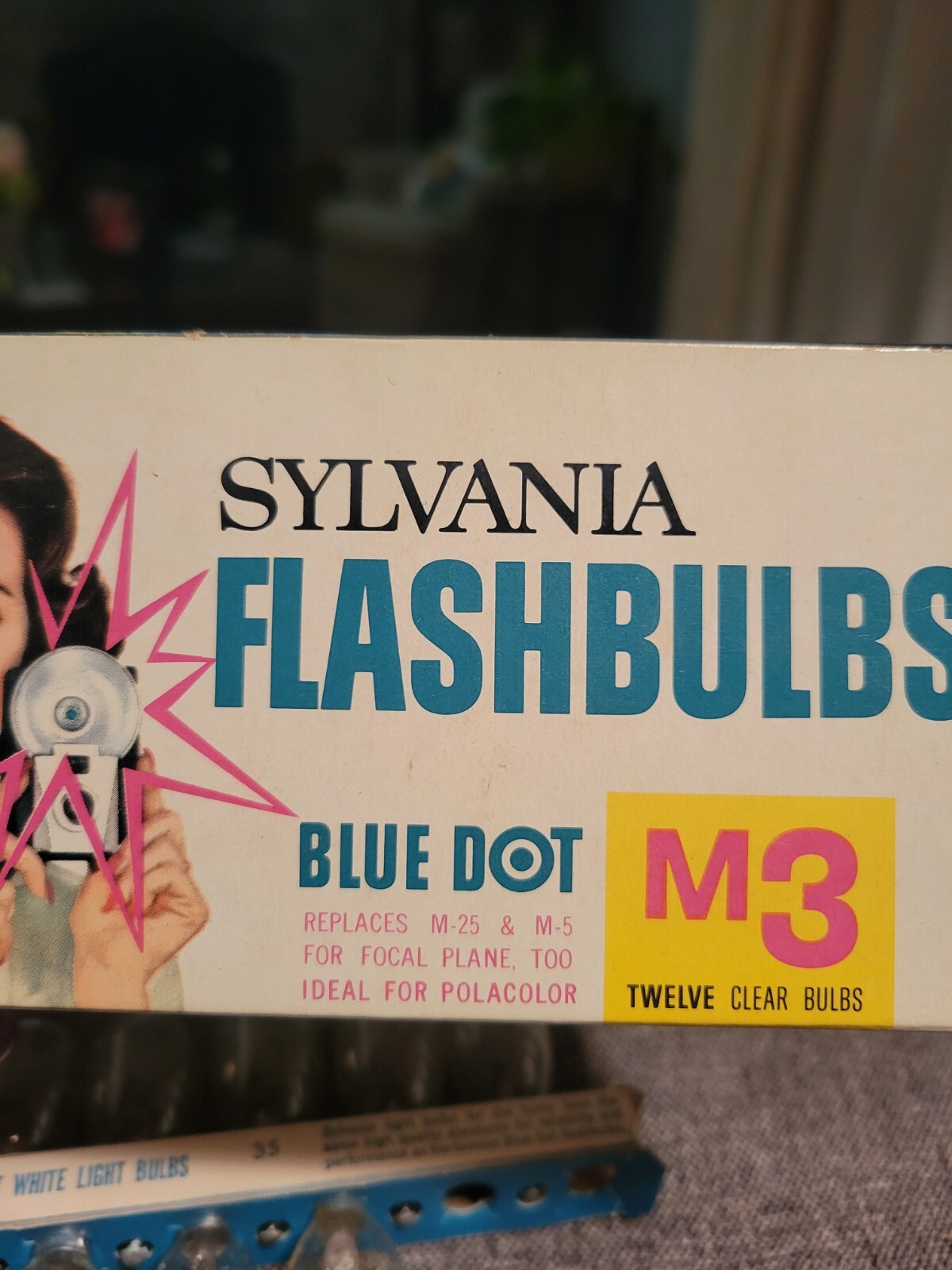 Vintage Sylvania Flashbulbs Blue dot M3 10 in pack