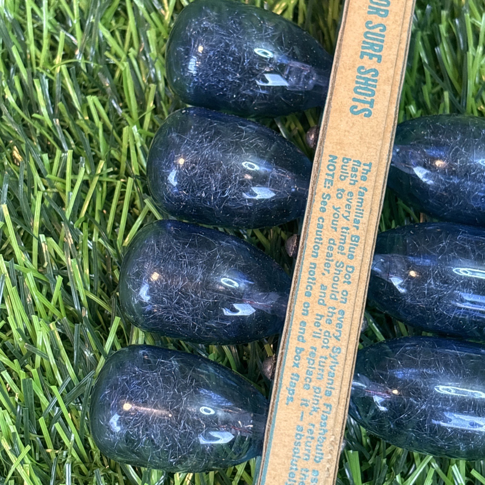 Vintage Sylvania Blue Dot Flashbulbs M3B Lot of 7 w/ Original Box