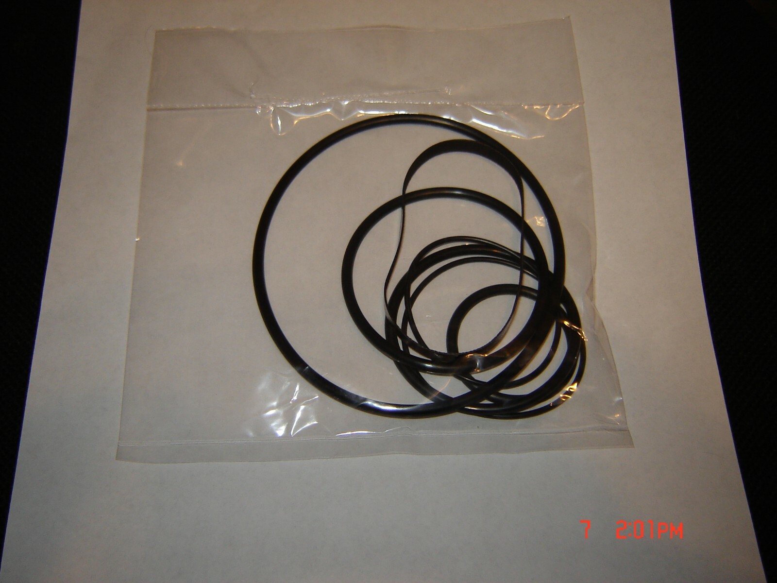 Sears 9232 Projector Belts,7 Belt Set & instructions, New Belt Set,