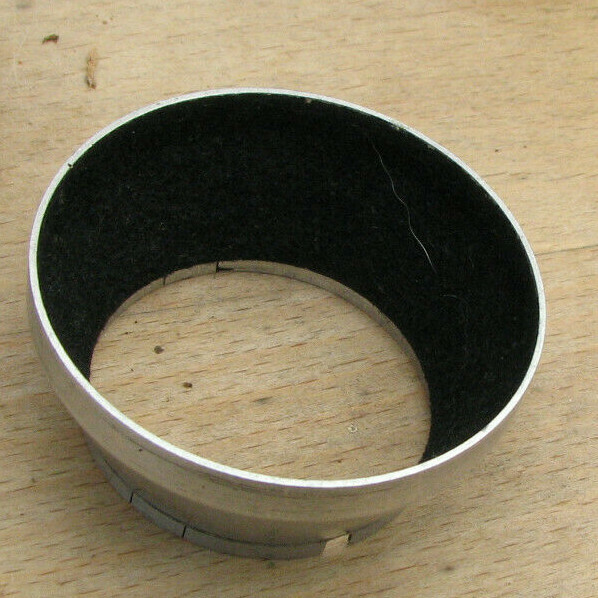 42mm push fit slip on alloy light lens hood zeiss fit 57 x 25