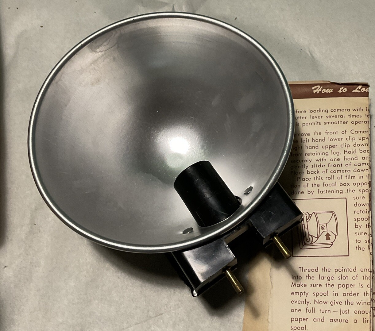 Vintage Flash Unit B-110 Reflector Original Box – No Bulb
