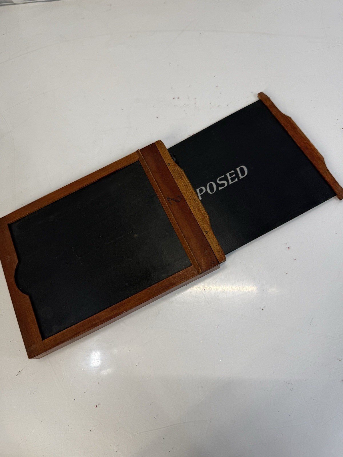 Antique Wooden Double Dark Slide Film Holder 4×5 Vintage Large Format