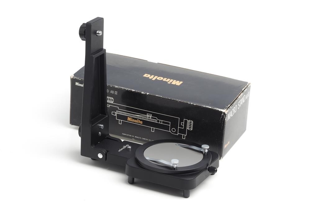 Minolta Auto Bellows III Set Focusing Rail Macro Stand ABIII