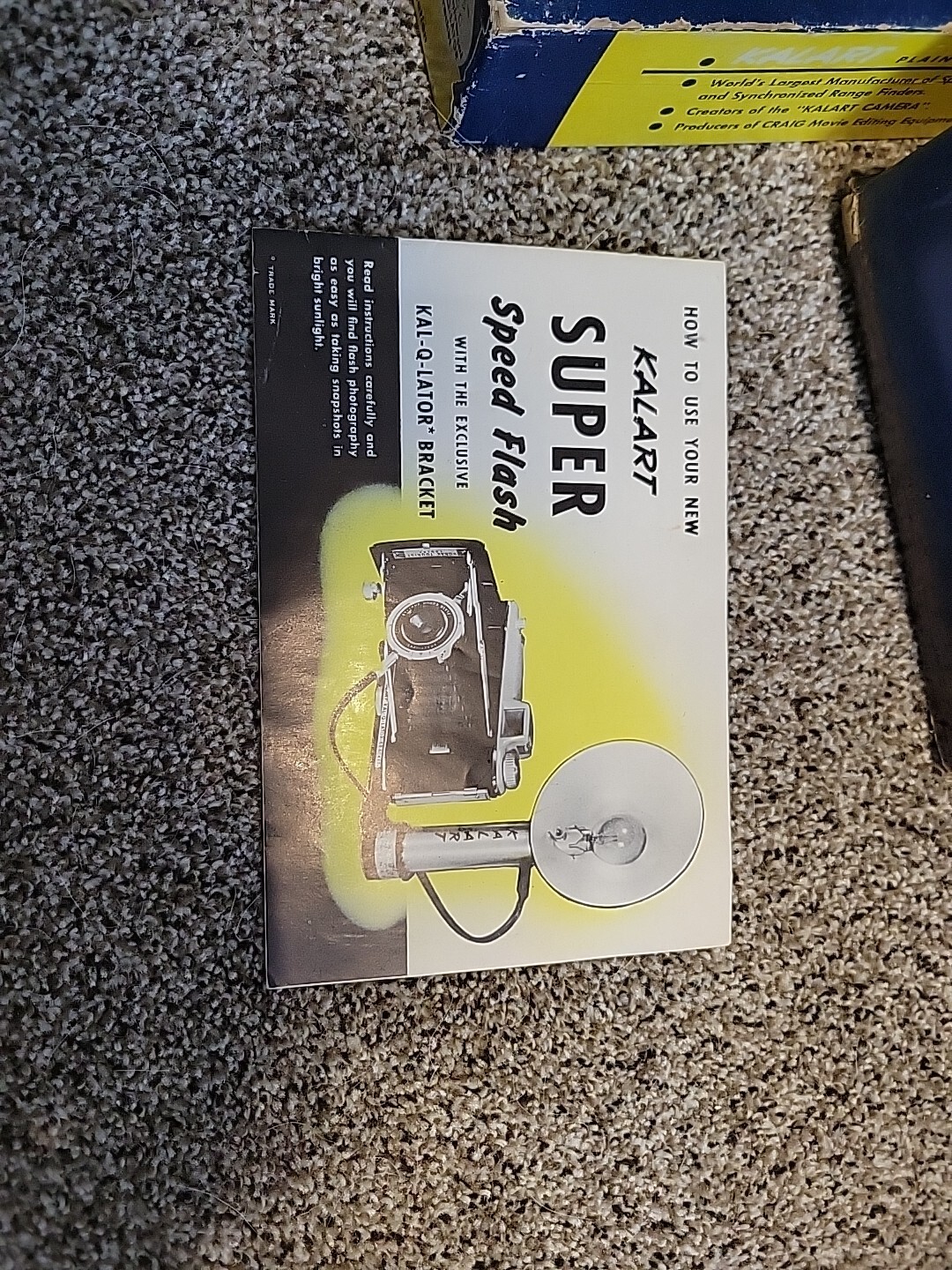 Kalart Safety First Super Speed Flash VTG Original Box UNTESTED K1