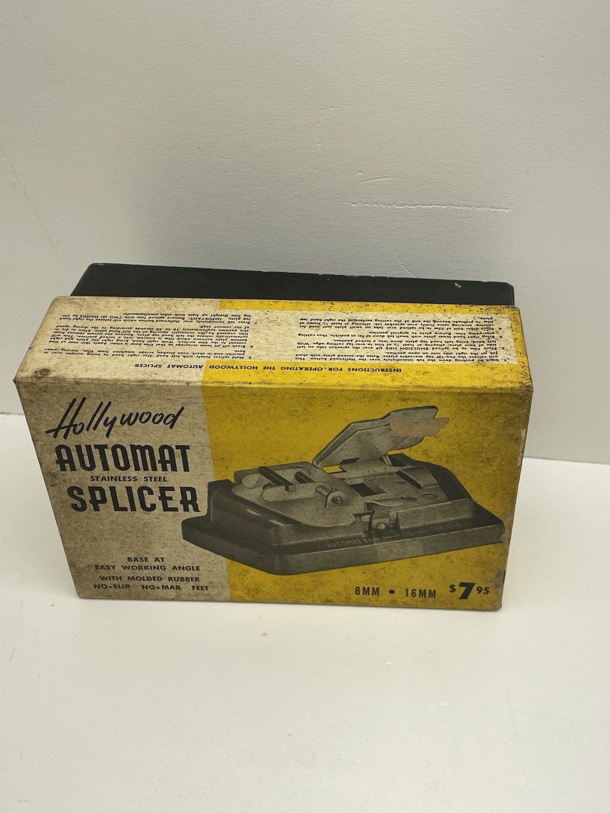 Vintage Hollywood Automat 8mm & 16mm Movie FILM SPLICER (In Original Box)